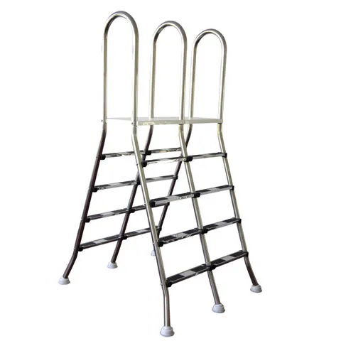 Factory Supplier Thicken Stainless Steel 3 4 5 Steps Above Ground Swimming Pool Ladder