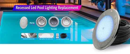 ETL Replacement for Pentair Hayward Jandy IP68 AC12V 10W 6 Inch WiFi RGB Sync Color Changing Wall Mounted SS316L Swimming Pool Light